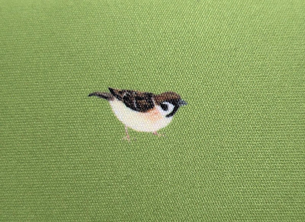 画像5: メガネケース（スズメのメガネ拭き付） (5)