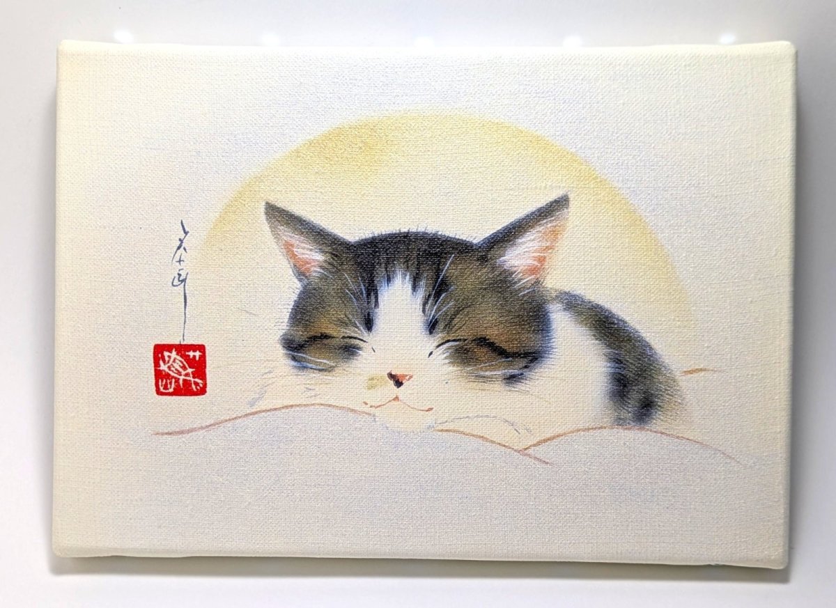 画像1: キャンバス複製画「笑顔。」 (1)