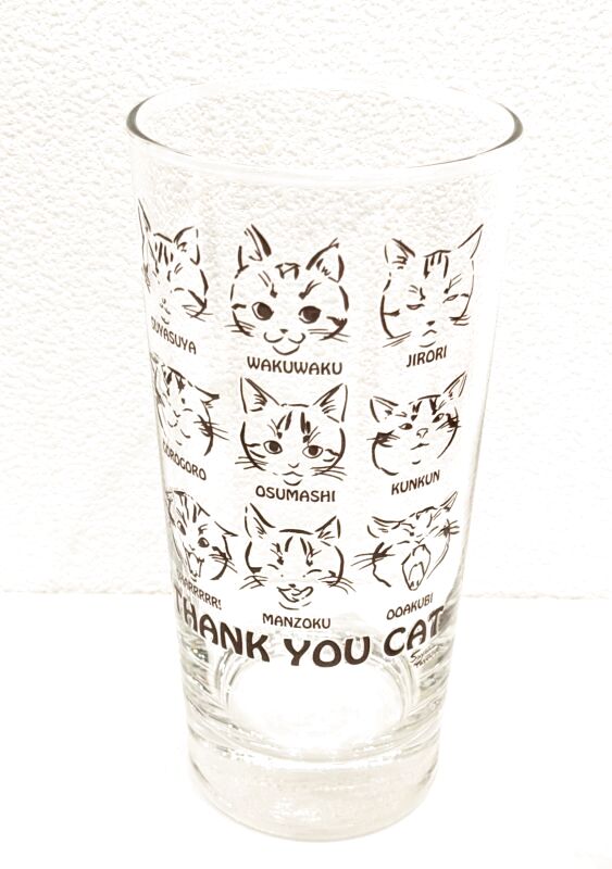 画像1: thankyou cat　ロンググラス (1)